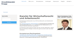 Desktop Screenshot of anwaltskanzlei-knapp.de