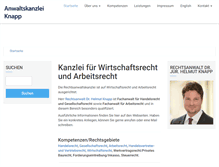 Tablet Screenshot of anwaltskanzlei-knapp.de